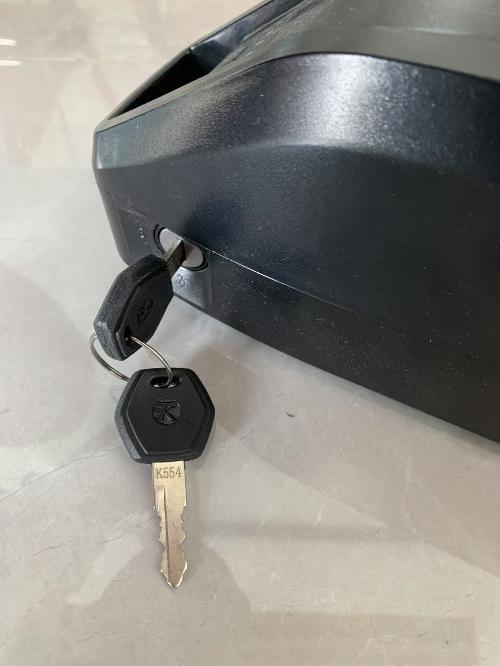 The key for battery of ebike view 3