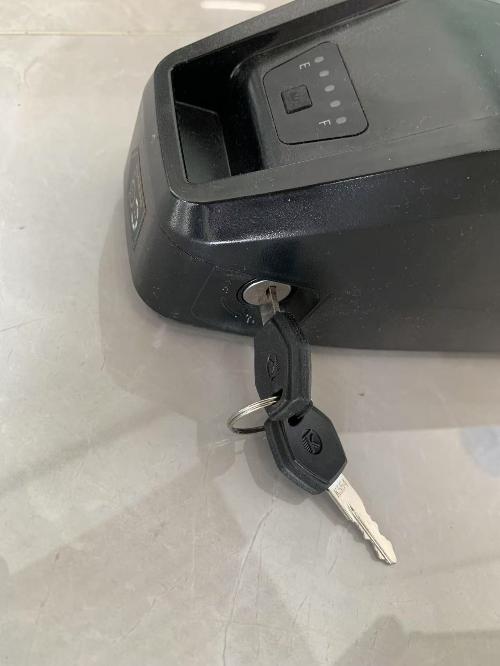 The key for battery of ebike view 2